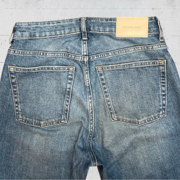 Everlane Women's The Curvy Cheeky Jean Crop Raw Hem Mom Jeans High Rise Size 25 - Picture 5 of 11